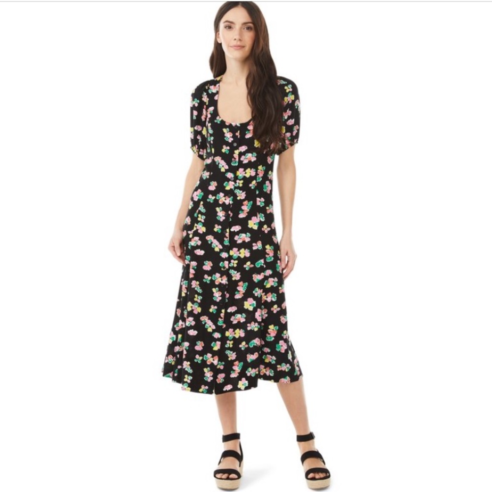 NWOT Scoop Square Neck Midi Dress XXL